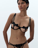 Nova Open Bra Black