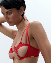 Nova Open Bra Red