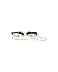 Adjustable Cuffs Sleek Straps Gold Tone Hardware