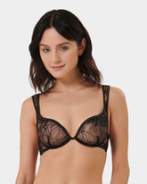 Seraphim Embroidered Sheer Bra