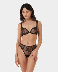 Seraphim Embroidered Sheer Bra
