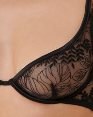 Seraphim Embroidered Sheer Bra