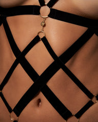 Open Harness Bodysuit Sculpting Silhouette