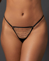 Frida Thong Black Gold Glamour