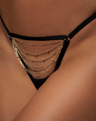 Frida Thong Black Gold Glamour