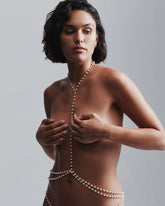 Pearl Cascade Harness Golden Chains