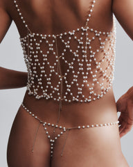 Pearl Lattice Cami Glamour