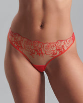 Rosalie Panties Sheer Red Romance
