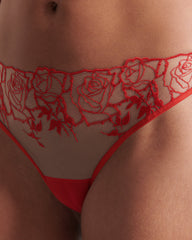 Rosalie Panties Sheer Red Romance