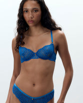 Floral Lace Bra in Dreamy Blue