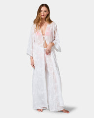 Elegant Floral Kaftan Cover Up