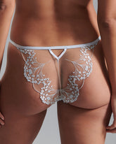 Elegant Ice Water Blue Panty Sheer Delicate Lingerie