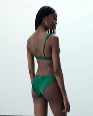 Satin Panty with Winged Straps and Keyhole Detail