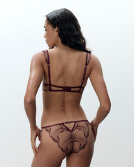 Cherry Blossom Embroidered Sheer Bra