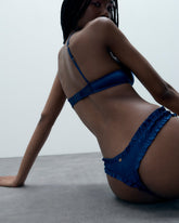 Verona Satin Thong Navy