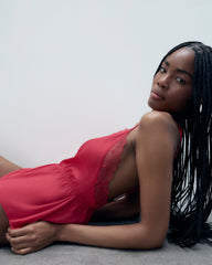 Luxury Satin Teddy Pink Romantic Lingerie