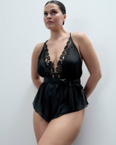 Chiffon Embroidered Teddy Romantic Lingerie