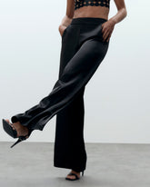 Luxury Satin Flared Trousers