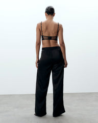 Luxury Satin Flared Trousers