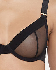 Mesh Wired Bra Supportive Straps Everyday Glamour
