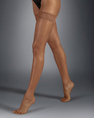 Lace Top Thigh Highs Caramel