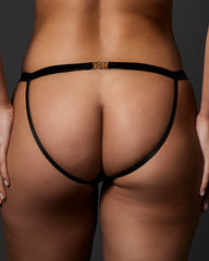 Thalia Open Back Panty Black