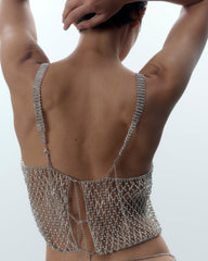 Diamond Lattice Cami Drenched in Sparkling Allure