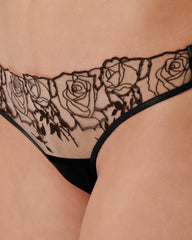 Rosalie Panties Black Sheer Lingerie