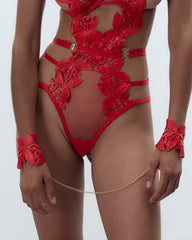 Floral Lace Cuffs Romantic Wrist Detail