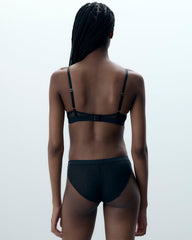 Sheer Mesh Bra Elegant Black Lingerie