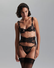 Floral Embroidered Lace Demi Bra