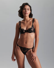 Delicate Lace Panty with Floral Embroidery