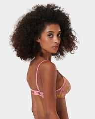 Floral Sheer Bra in Blossom Hues