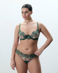 Sheer Floral Panty Botanical Embroidery Lace Trim